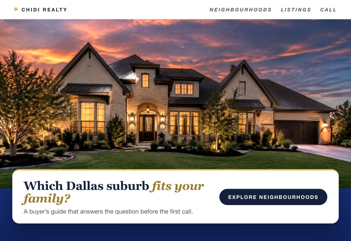 A buyer’s neighbourhood guide, an example for realtors.