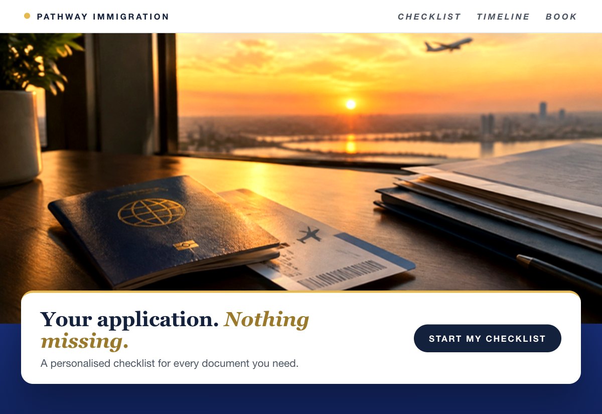 A document checklist tool, an example for immigration consultants.