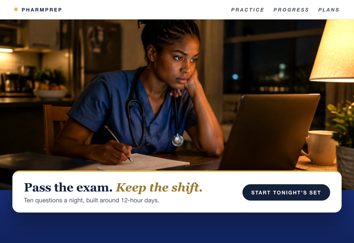 An exam-prep quiz app, an example for nurses.